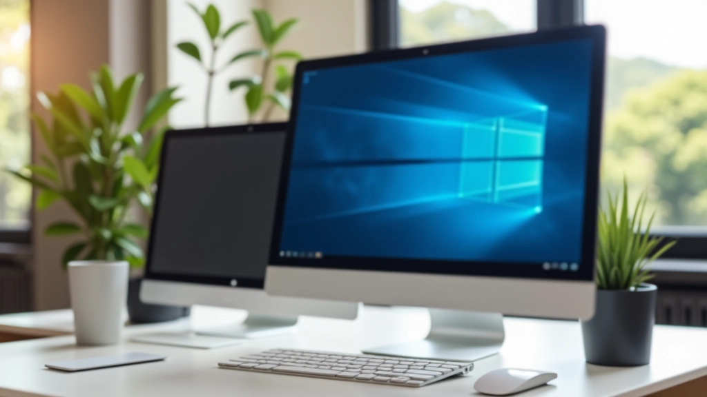 Tela moderna de um computador mostrando configurações de atualização do Windows com interface clara e bem organizada