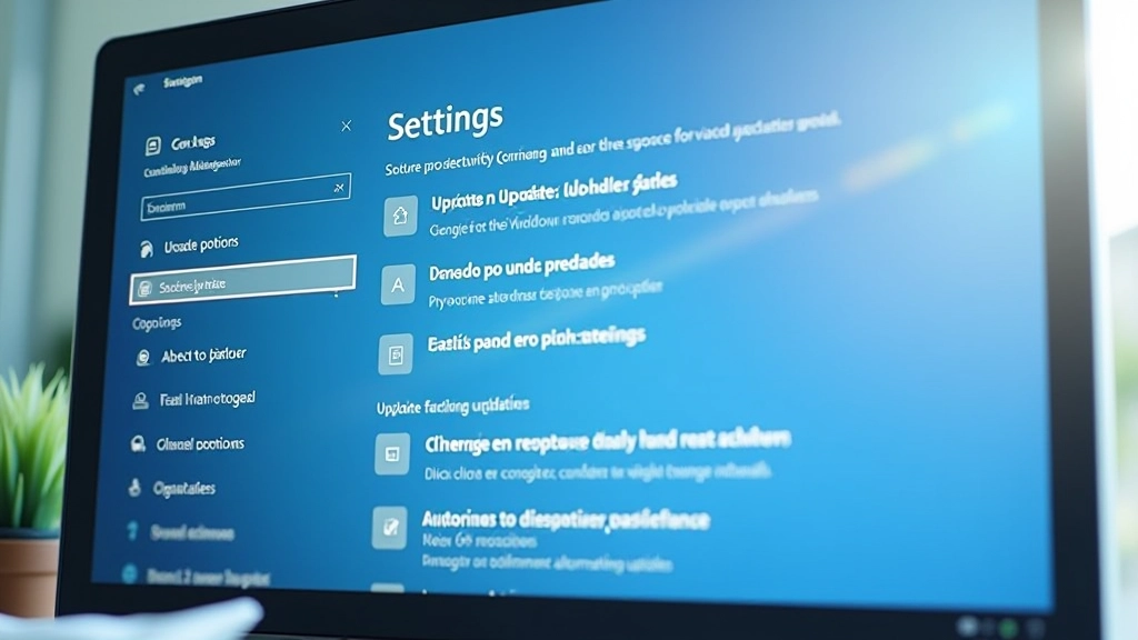 Janela de Configurações do Windows 11 aberta na secção de Atualização e Segurança com opções visíveis