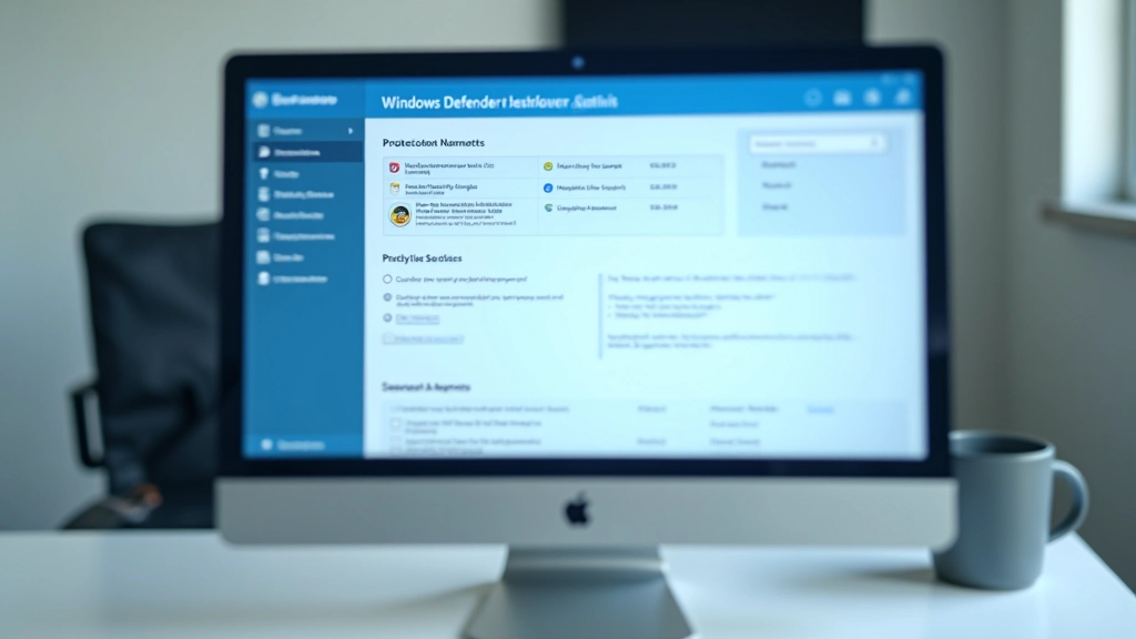 Verificação de atualizações de segurança no Windows Defender com status atual do sistema